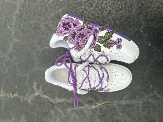 Purple Floral Custom AF1