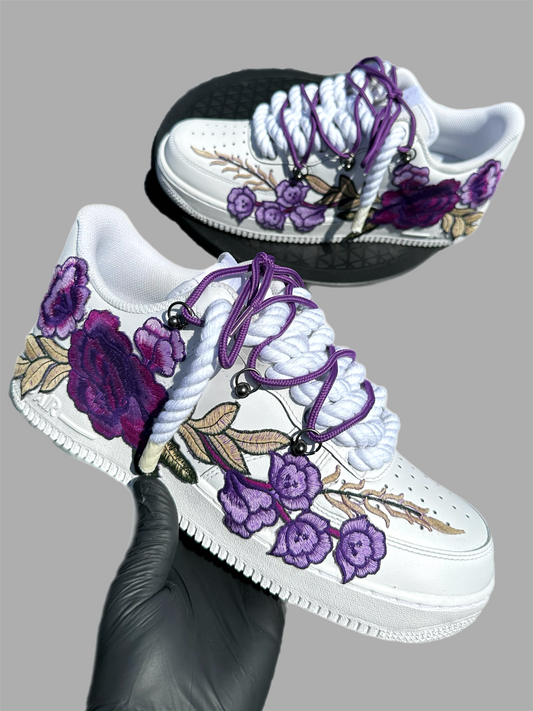 Purple Floral Custom AF1