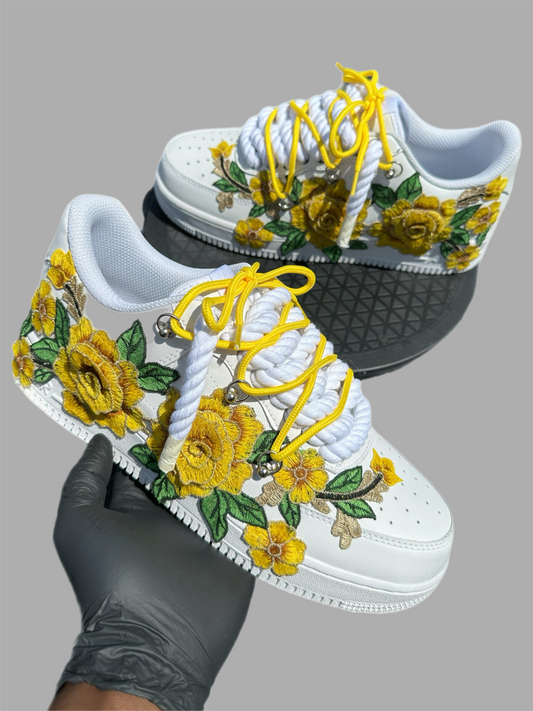 Yellow Floral Custom AF1